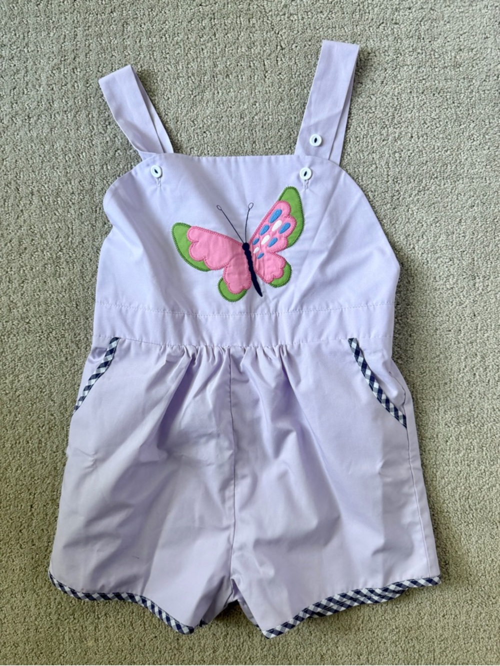 NWT- The Beaufort Bonnet Company Lavender Butterfly Romper